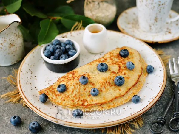 Фото блюда: Овсяноблин с йогуртом