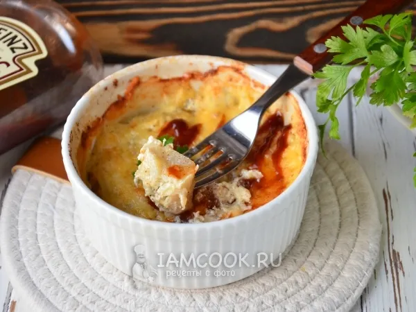 Фото блюда: Филе минтая в сметане в духовке