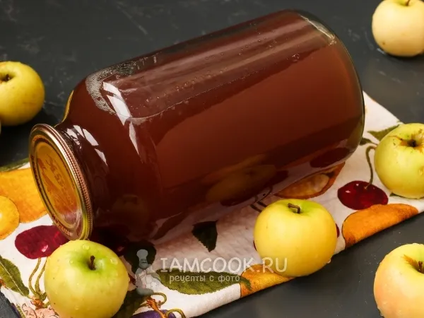 Фото блюда: Сок из яблок на зиму из соковарки