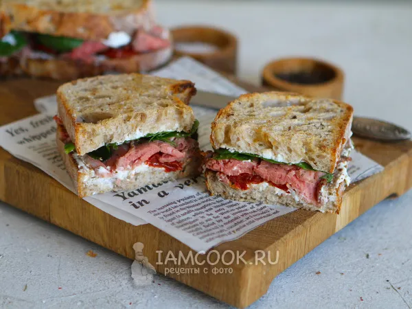 Фото блюда: Сэндвич с телятиной