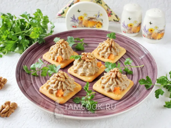 Фото блюда: Паштет из чечевицы с грецкими орехами