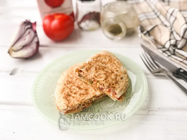 Фото блюда: Ленивый «гамбургер» в лаваше