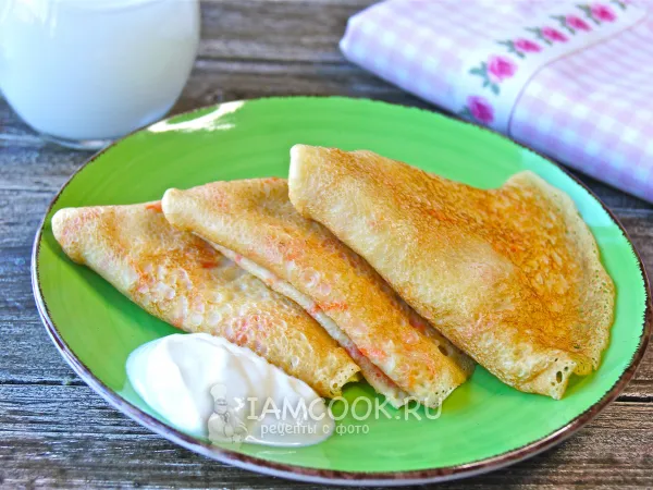 Фото блюда: Морковные блины