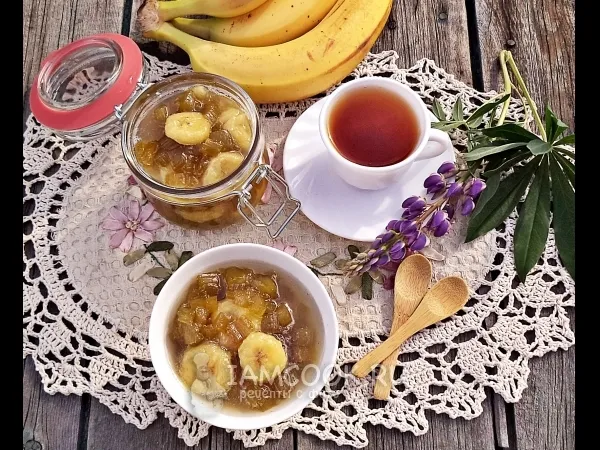 Фото блюда: Варенье из ревеня с бананом