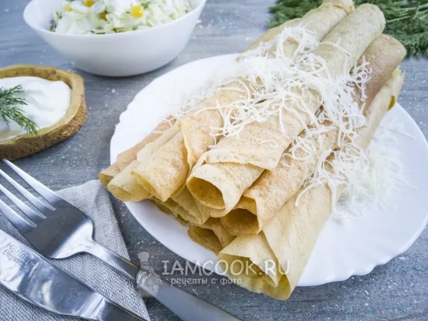 Фото блюда: Блины из кукурузной муки на воде