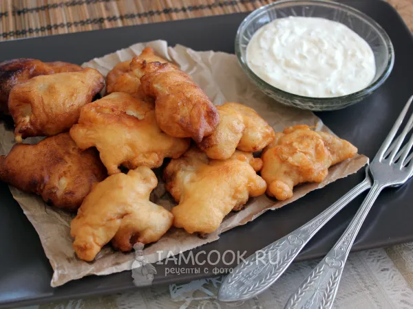 Фото блюда: Языки трески в кляре