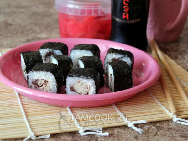 Фото блюда: Роллы со скумбрией