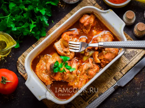Фото блюда: Острые куриные бедра в духовке