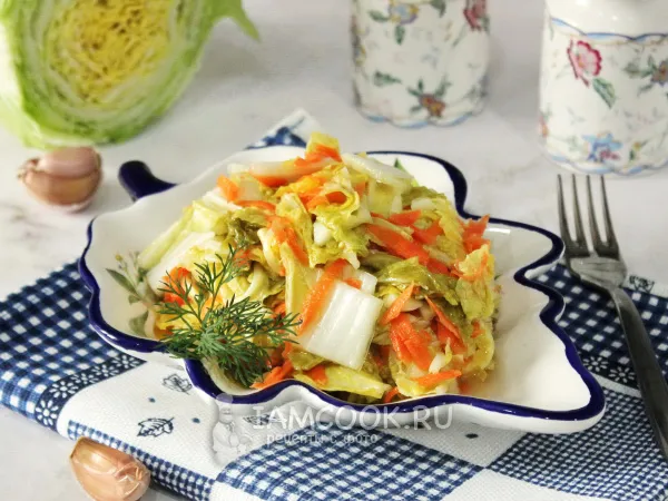 Фото блюда: Маринованная пекинская капуста с морковью