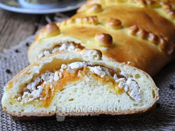 Фото блюда: Кулебяка с курицей
