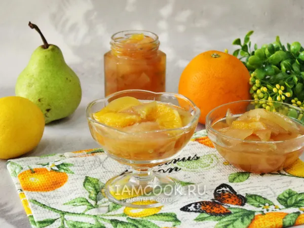 Фото блюда: Варенье из груш с апельсином и лимоном