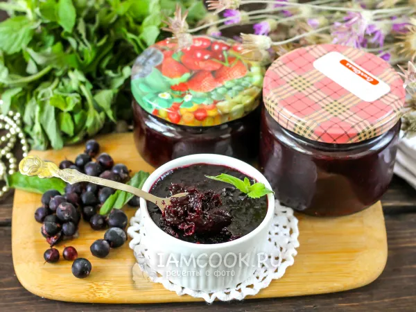 Фото блюда: Джем из черной смородины с агар-агаром