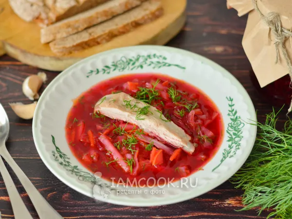 Фото блюда: Борщ с квашеной свеклой