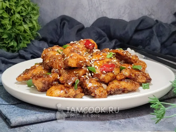 Фото блюда: Курица с соусом унаги