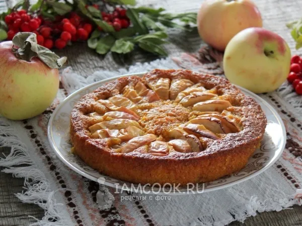 Фото блюда: Пирог из моркови с яблоками