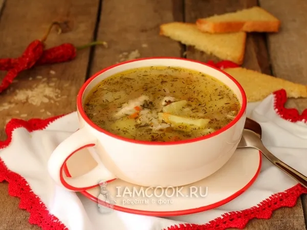 Фото блюда: Рисовый суп с курицей