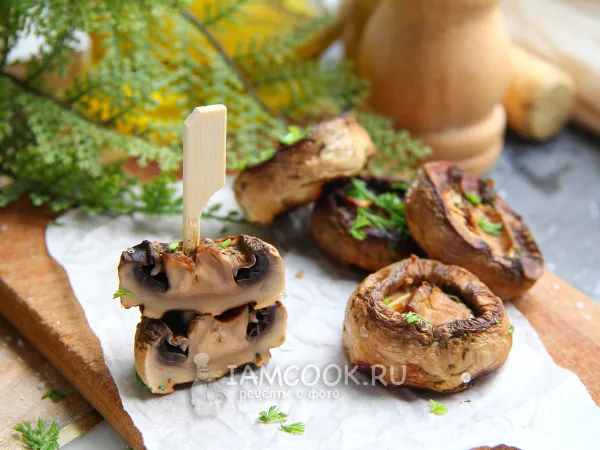 Фото блюда: Шампиньоны на гриле +маринад