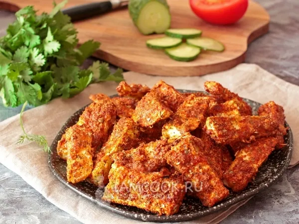 Фото блюда: Кабачки в пармезане в духовке (ПП)