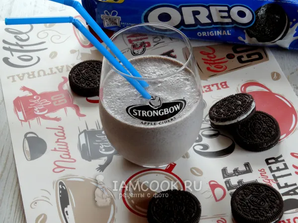 Фото блюда: Молочный коктейль с печеньем «Орео»