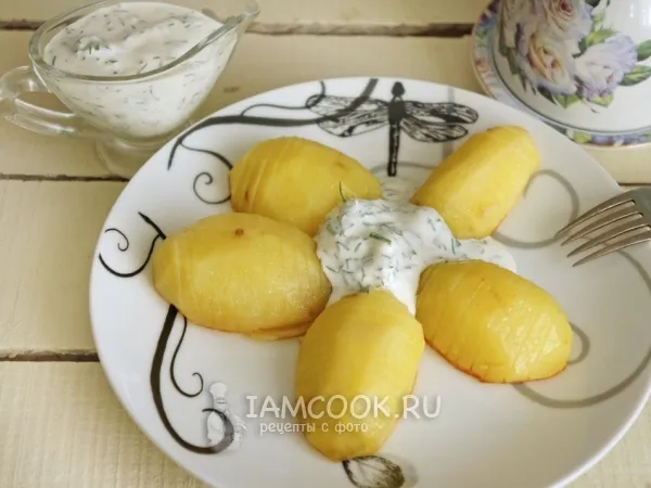 Фото блюда: Жареная картошка с соусом (оригинальный рецепт)