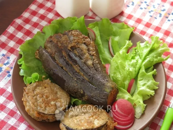 Фото блюда: Баклажаны с фаршем в кляре