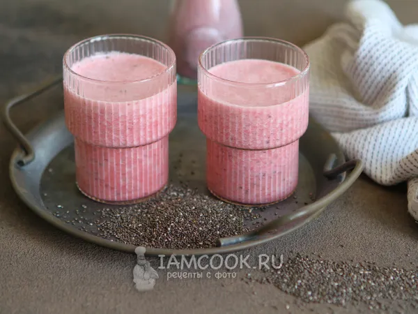 Фото блюда: Протеиновый коктейль с семенами чиа