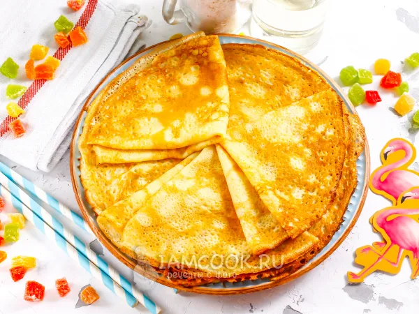 Фото блюда: Блины на макаронном отваре