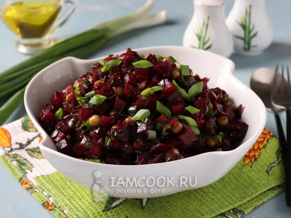 Фото блюда: Салат из свеклы и морской капусты