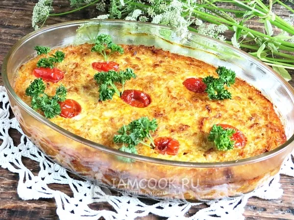 Фото блюда: Запеканка из молодой капусты с яйцами