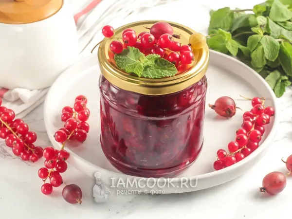 Фото блюда: Варенье из крыжовника и красной смородины