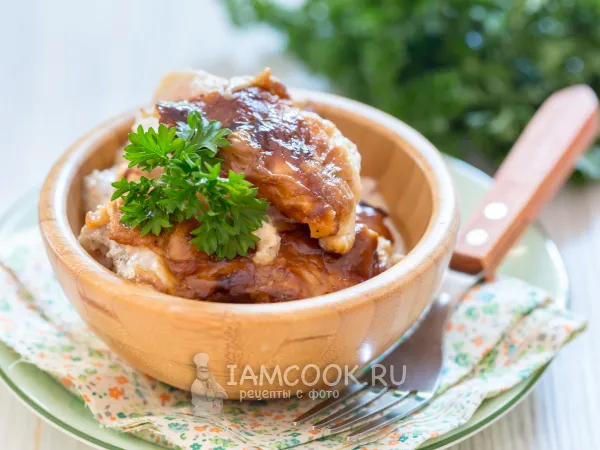 Фото блюда: Рыба, запеченная под майонезом с чесноком