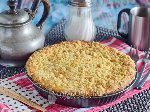 Фото блюда: Пирог «Посыпушка» с творогом