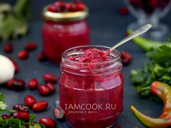 Фото блюда: Ткемали из кизила на зиму