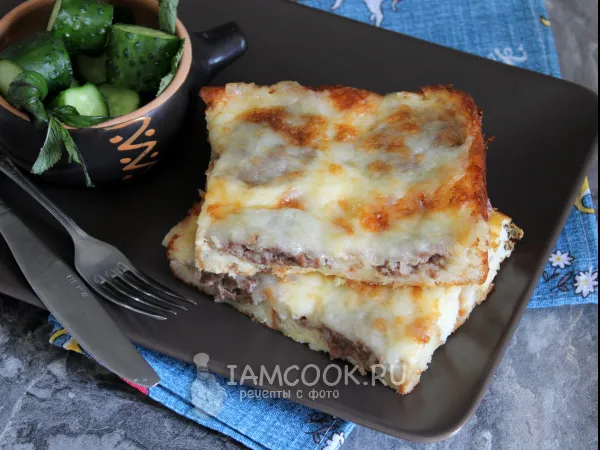 Фото блюда: Пирог из батона (с фаршем)