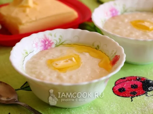 Фото блюда: Молочная каша из риса и манки