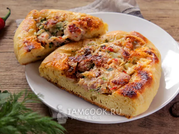 Фото блюда: Хачапури с мясом (с фаршем)