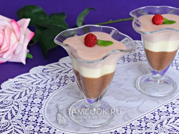 Фото блюда: Желе со сметаной слоями