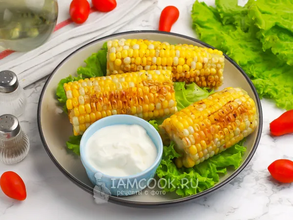 Фото блюда: Кукуруза на сковороде (початки)