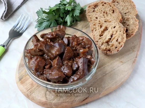 Фото блюда: Печень по-турецки