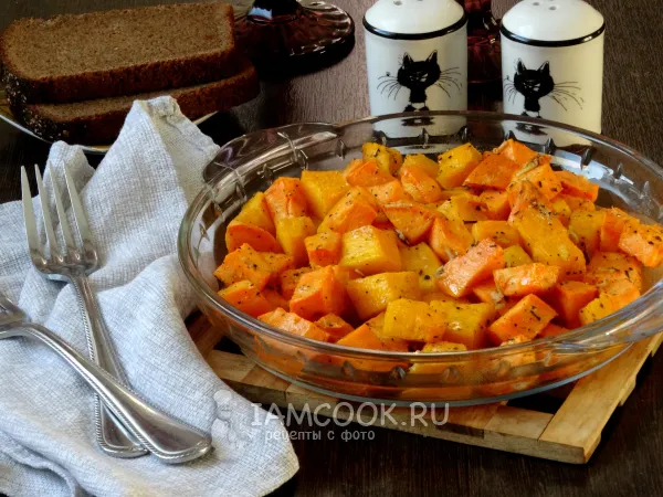 Фото блюда: Батат с тыквой в духовке