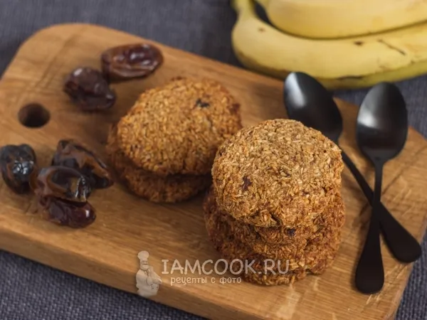 Фото блюда: Веганское кокосовое печенье с бананом