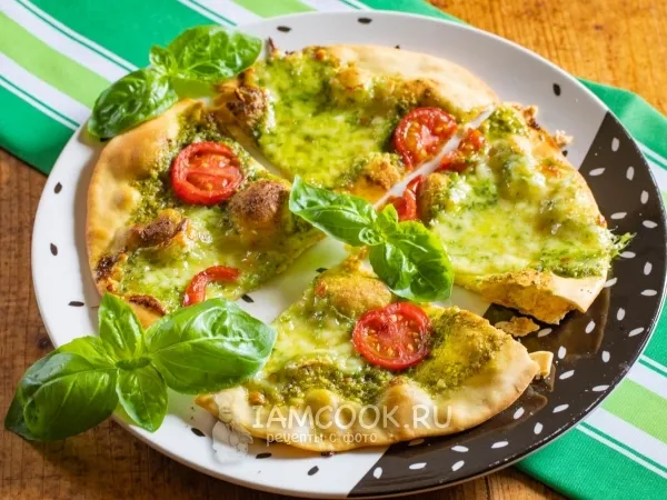 Фото блюда: Пицца с соусом песто