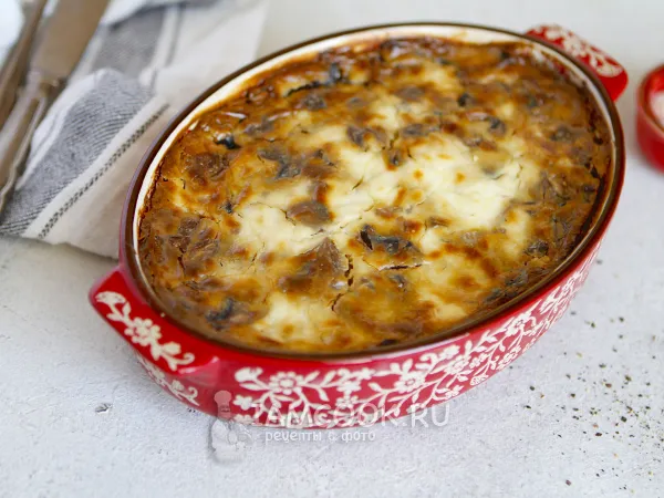 Фото блюда: Картофельная запеканка с шампиньонами