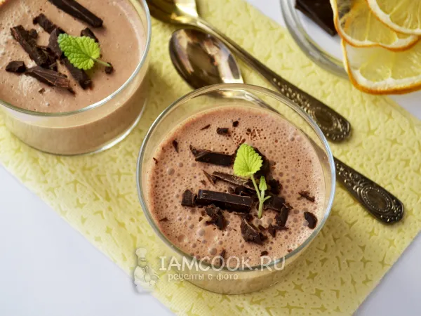 Фото блюда: Суфле из ряженки и желатина с какао