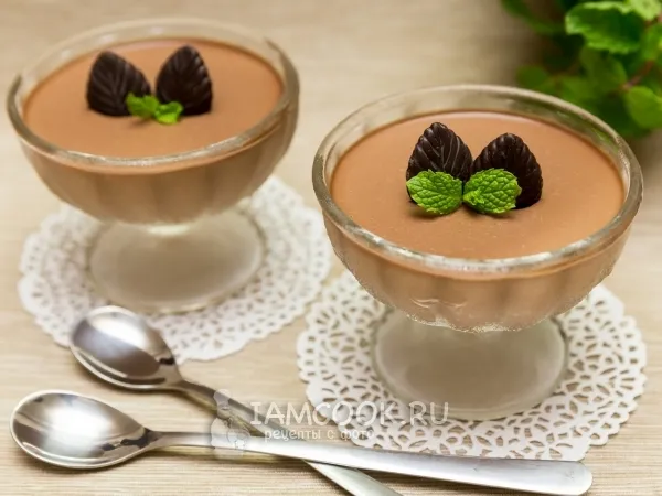 Фото блюда: Шоколадное желе