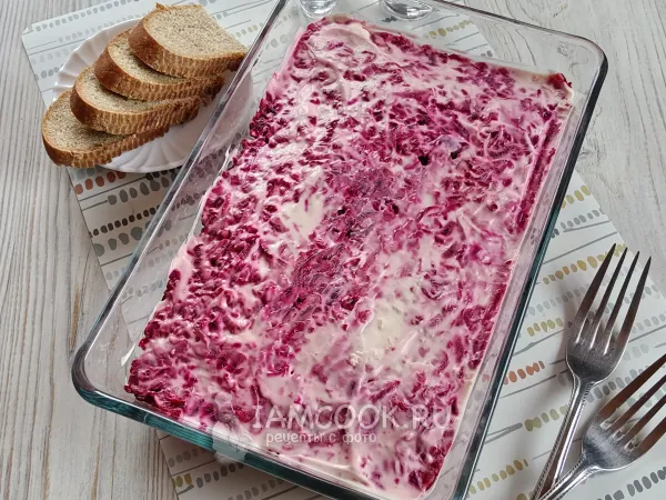 Фото блюда: Салат «Печень под шубой»