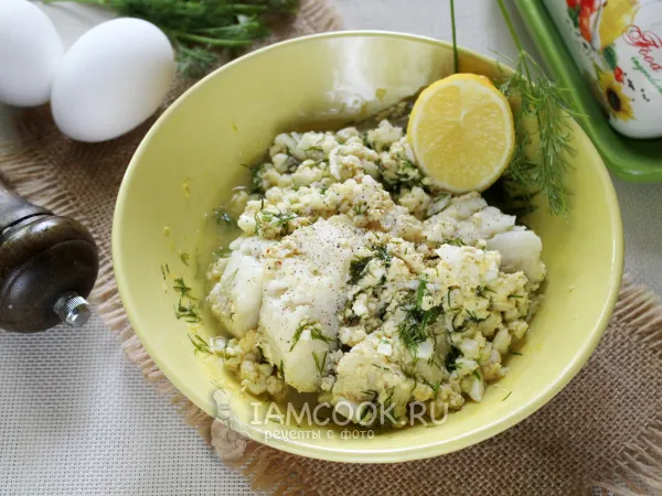 Фото блюда: Треска под польским соусом