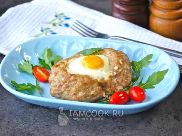 Фото блюда: Шницель с яйцом