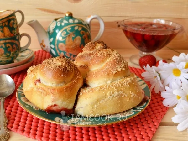 Фото блюда: Булочки с вареньем