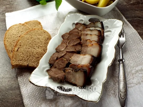 Фото блюда: Грудинка горячего копчения